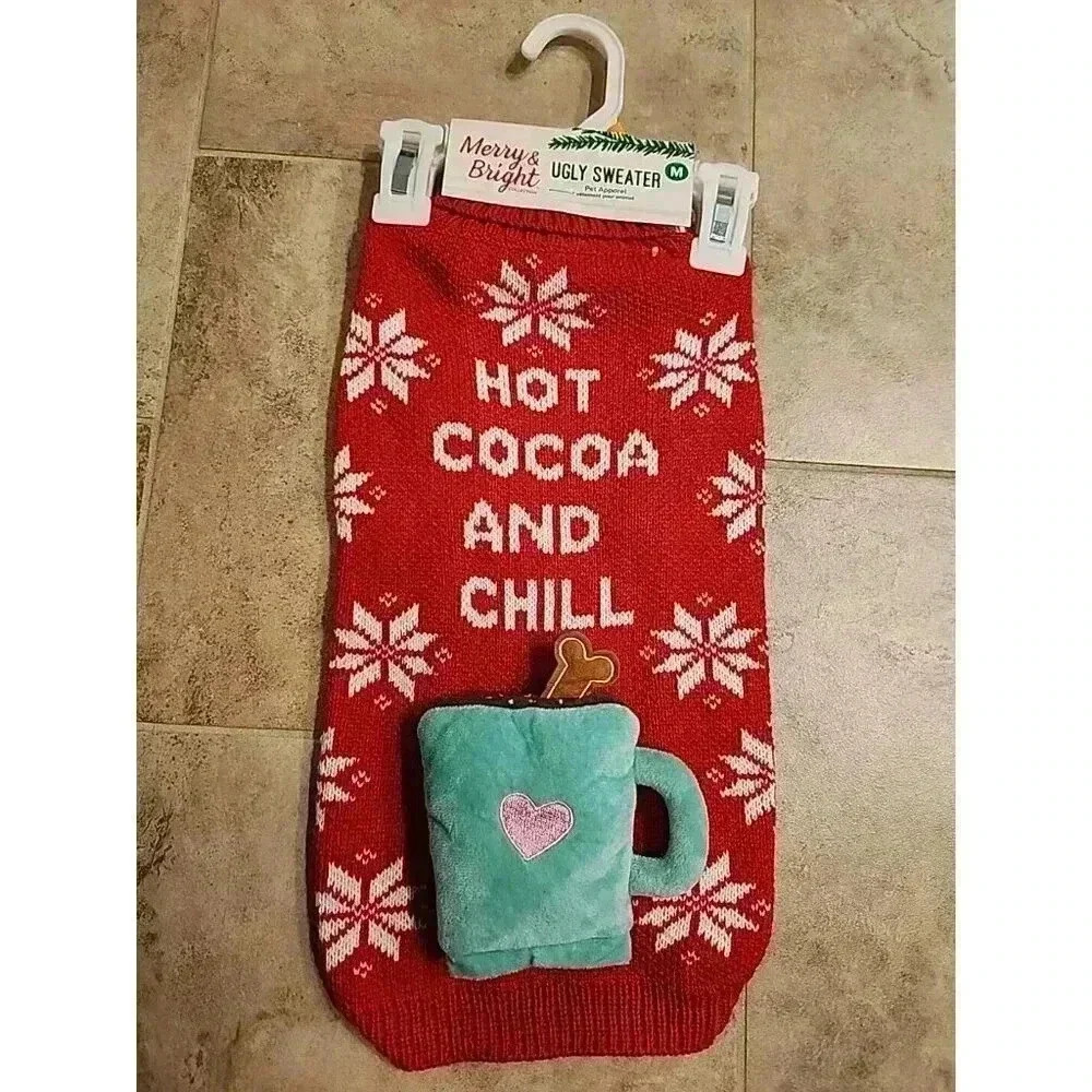 Merry & Bright Hot Cocoa Ugly Sweater For Pets